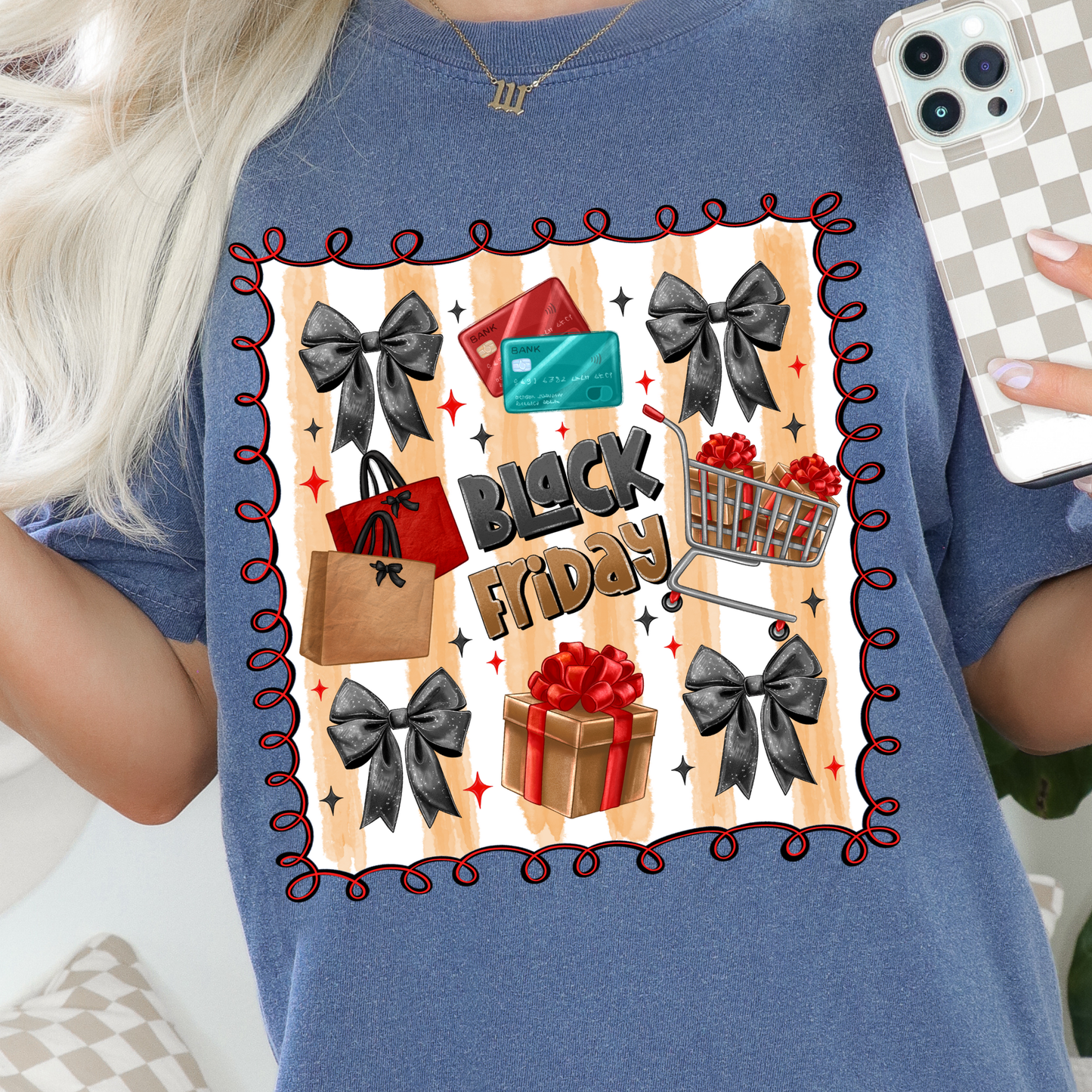 Black Friday Bow Transfer