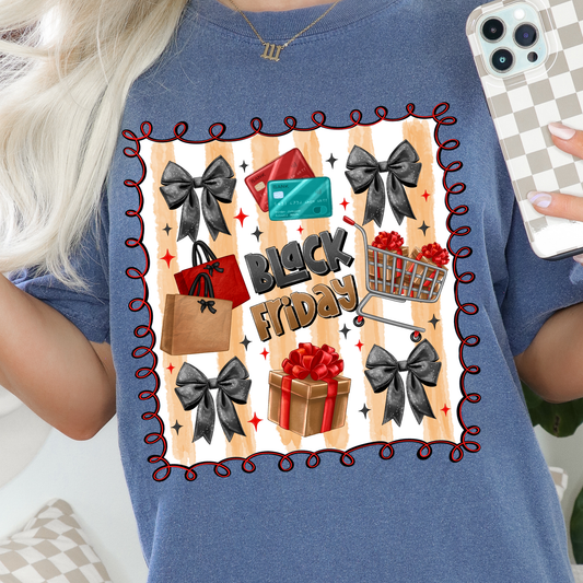 Black Friday Bow Transfer