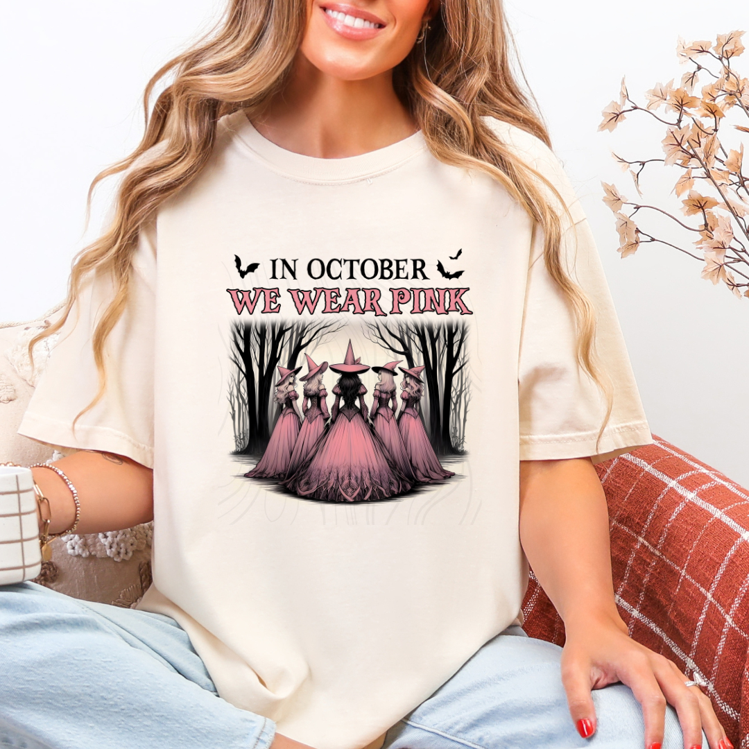 October Pink Witch Transfer