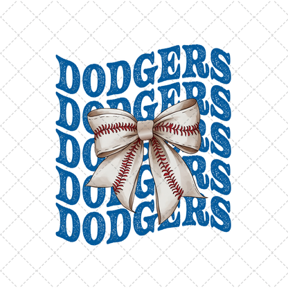 Dodgers Coquette Transfer ** TWO PART* SOLD SEPARATELY**