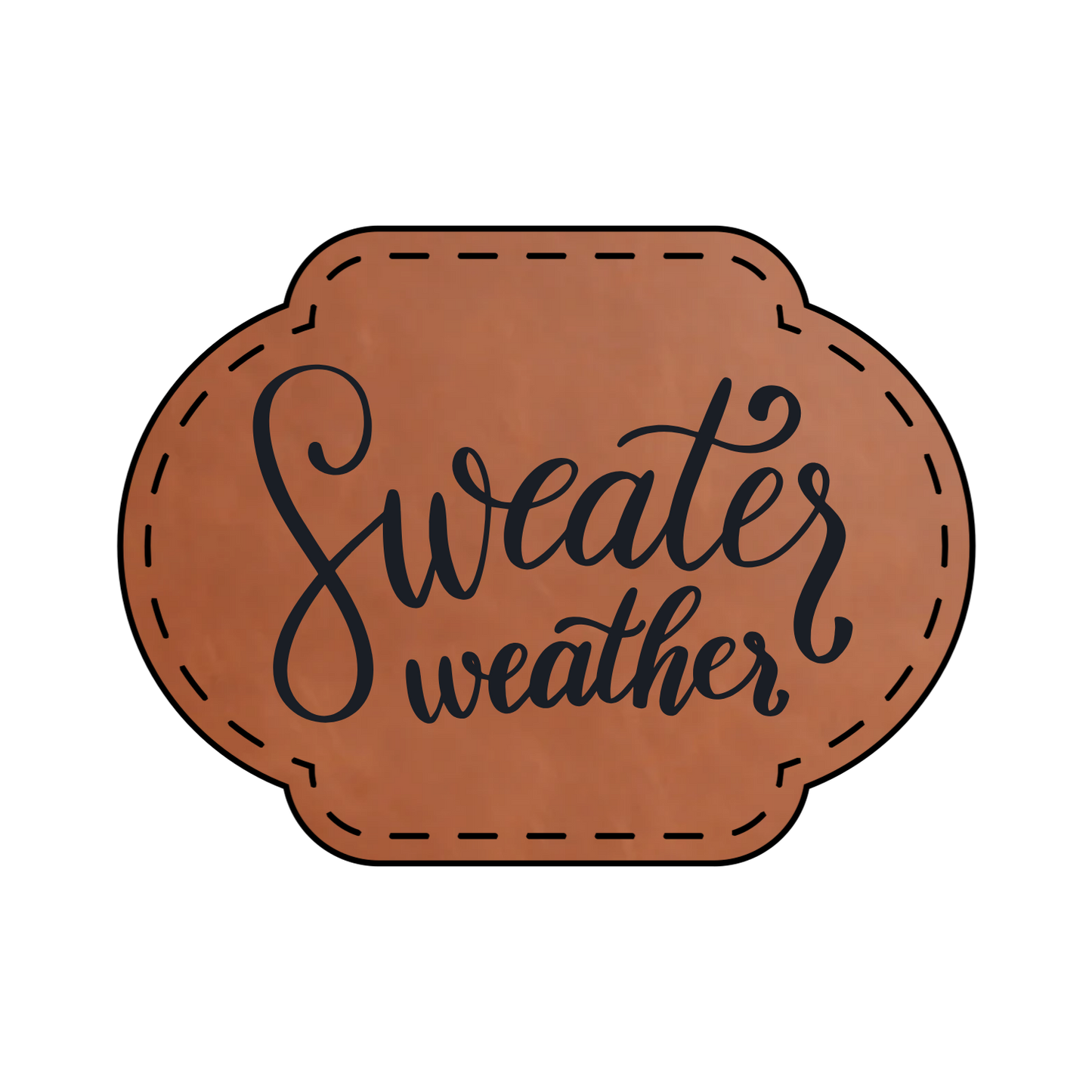 Sweater Weather Leather Patch