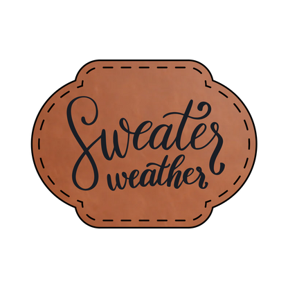 Sweater Weather Leather Patch