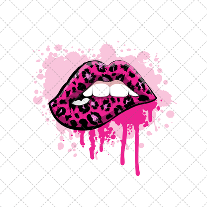 Pink Lip Drip Transfer