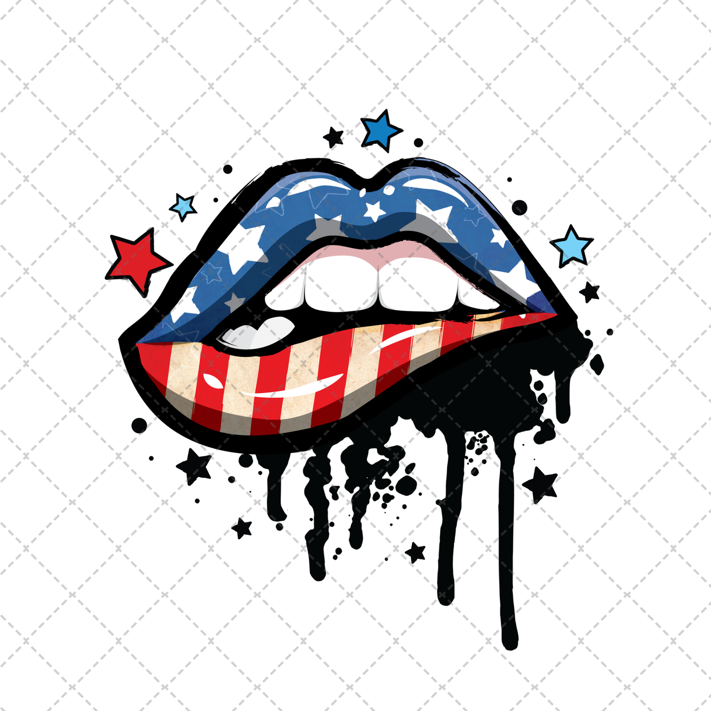 American Lip Drip Transfer