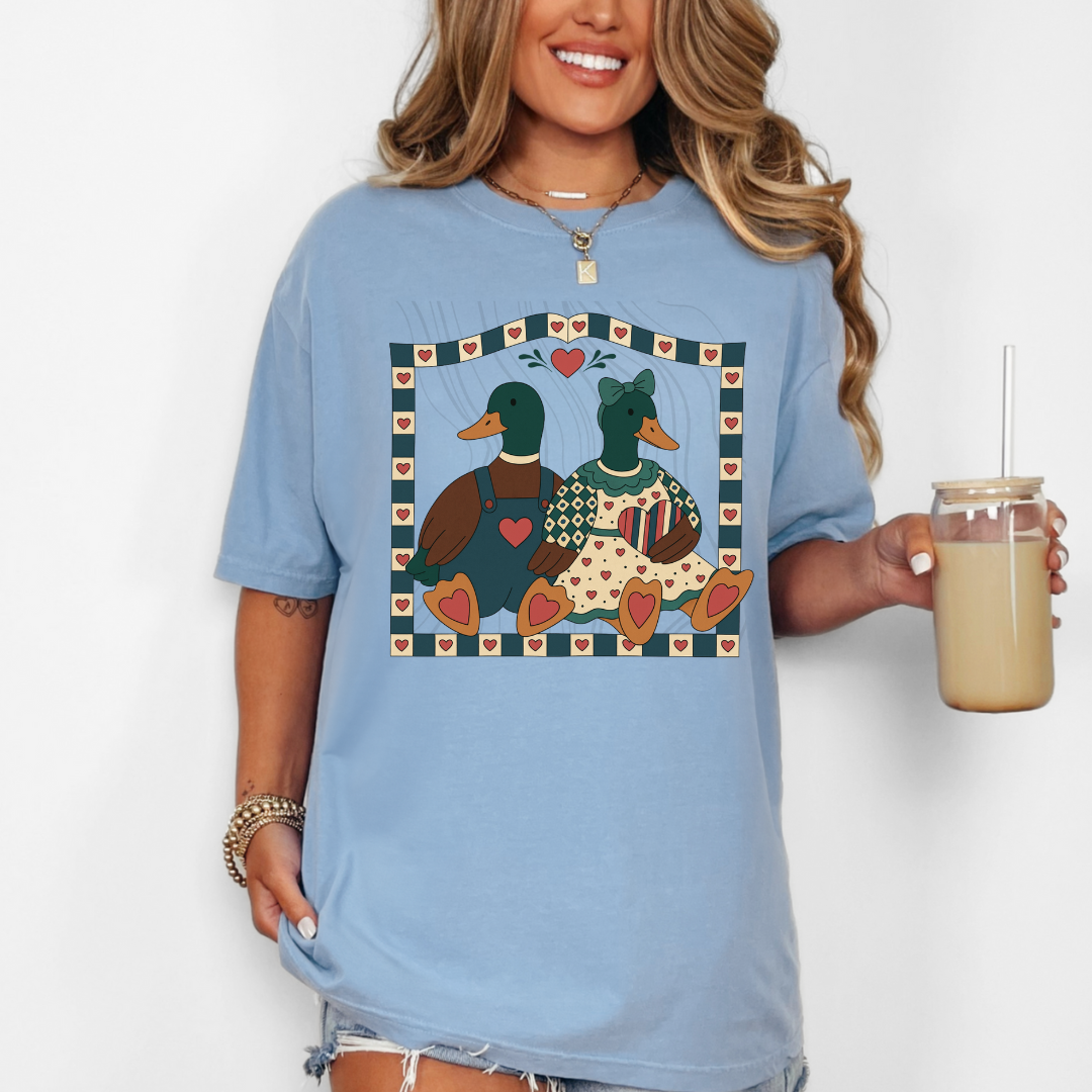 Vintage Mallard Pair Transfer