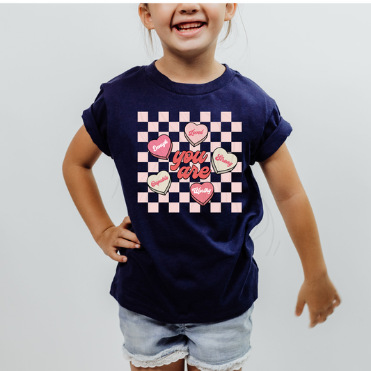 You Are Valentine Hearts Transfer