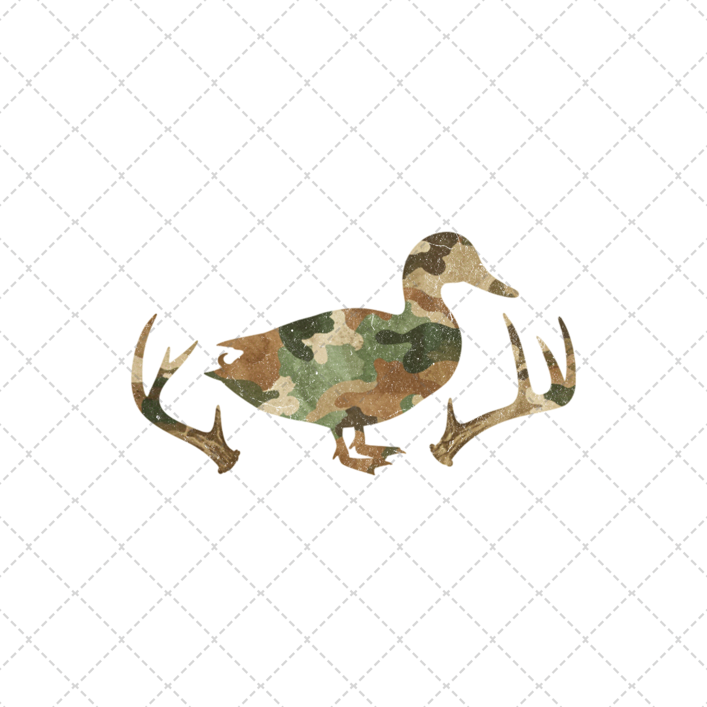 Antler Duck Transfer