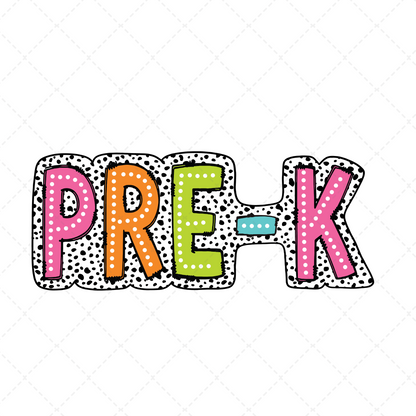 Pre-K Dalmatian Dots Transfer