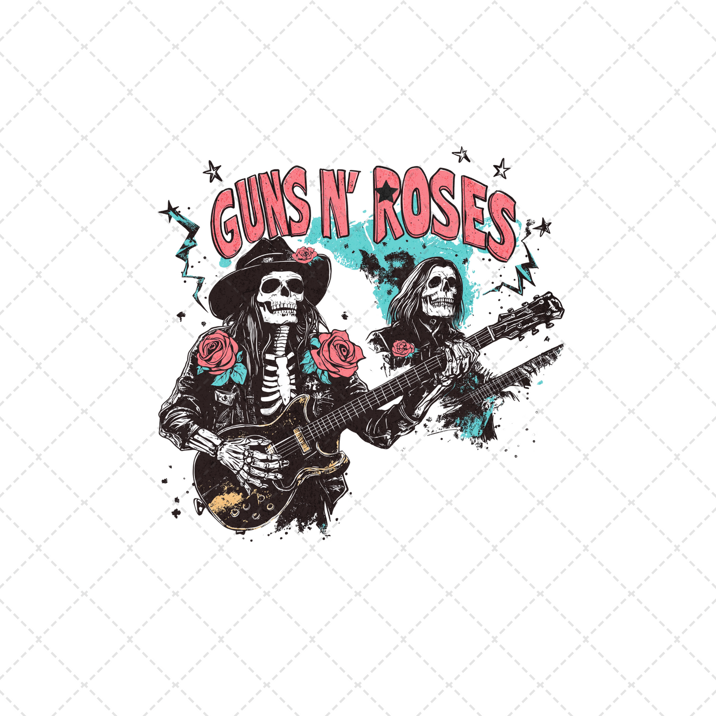 Guns N Roses Transfer ** TWO PART* SOLD SEPARATELY**