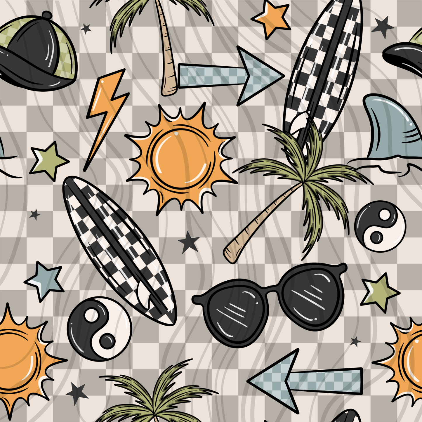 Beach Vibes Boy Seamless