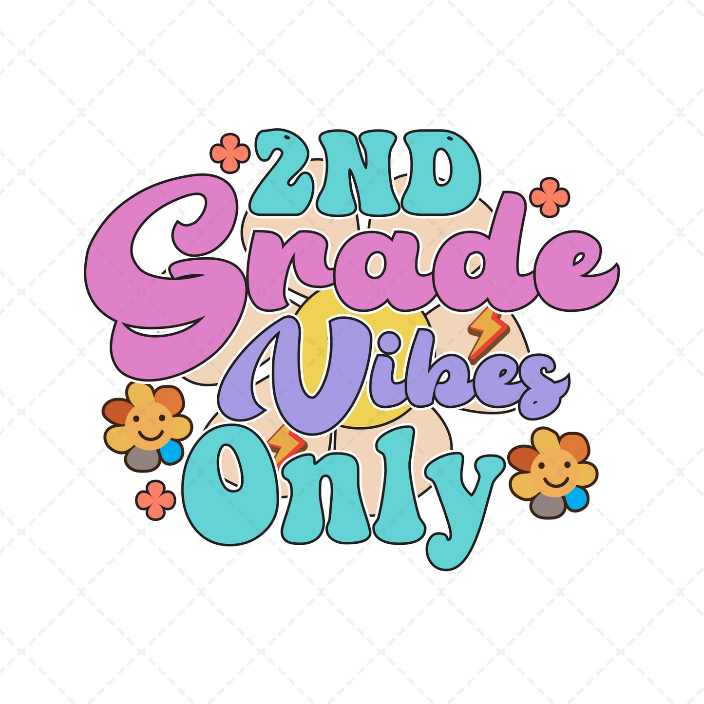 2nd Grade Vibes Only Transfer