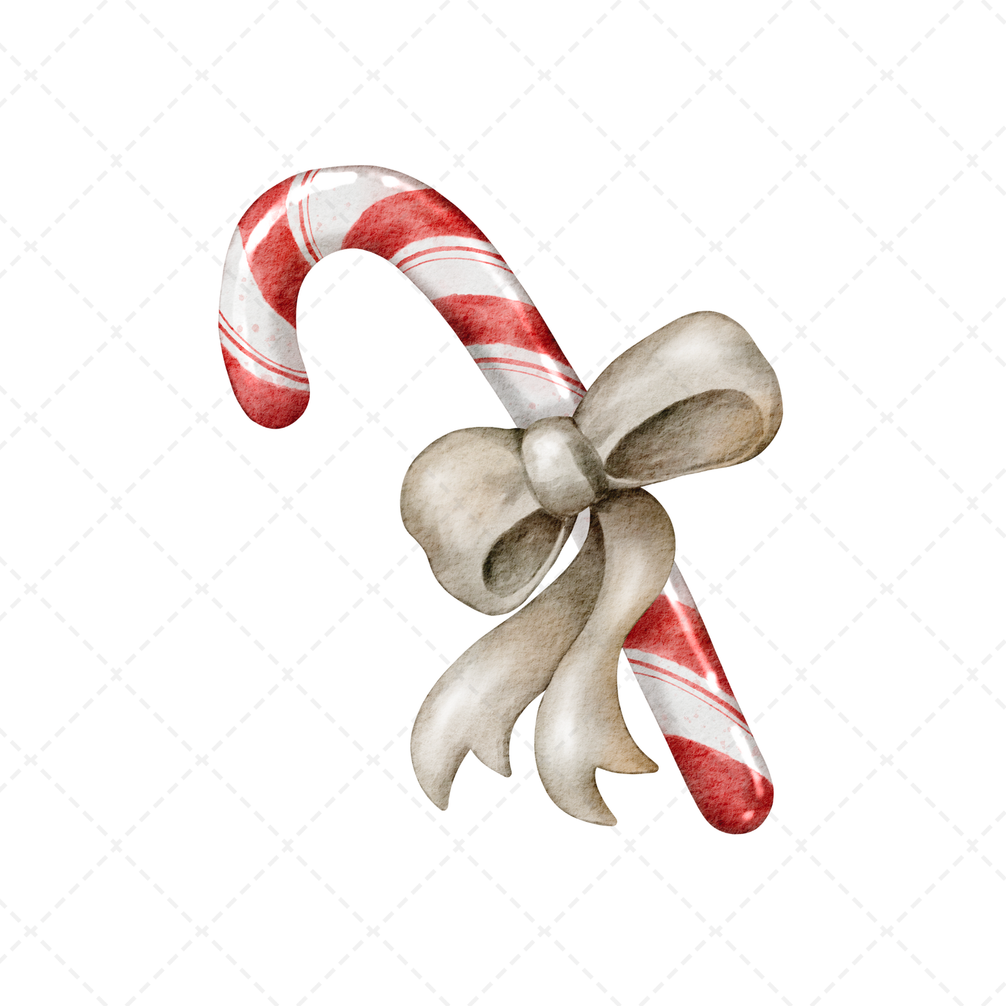 Candy Cane Coquette Transfer