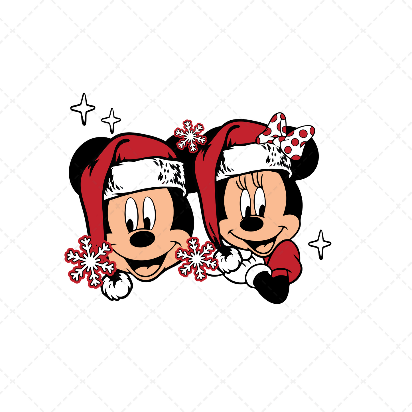 Mouse Merry Christmas Transfer ** TWO PART* SOLD SEPARATELY**