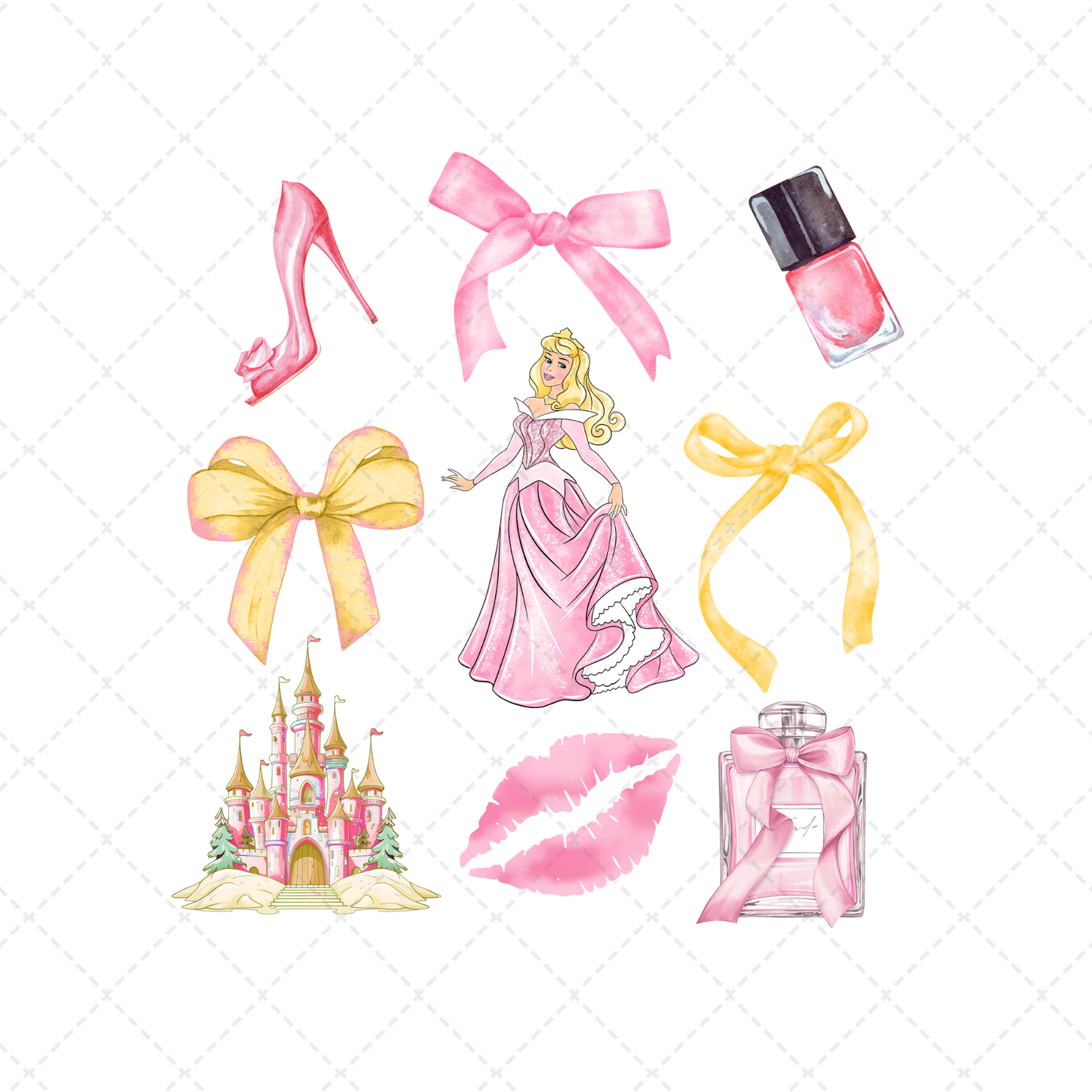 Pink Princess Coquette Transfer