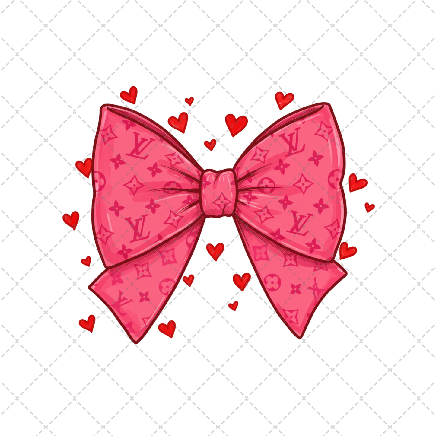 Bougee Valentines Bow Transfer