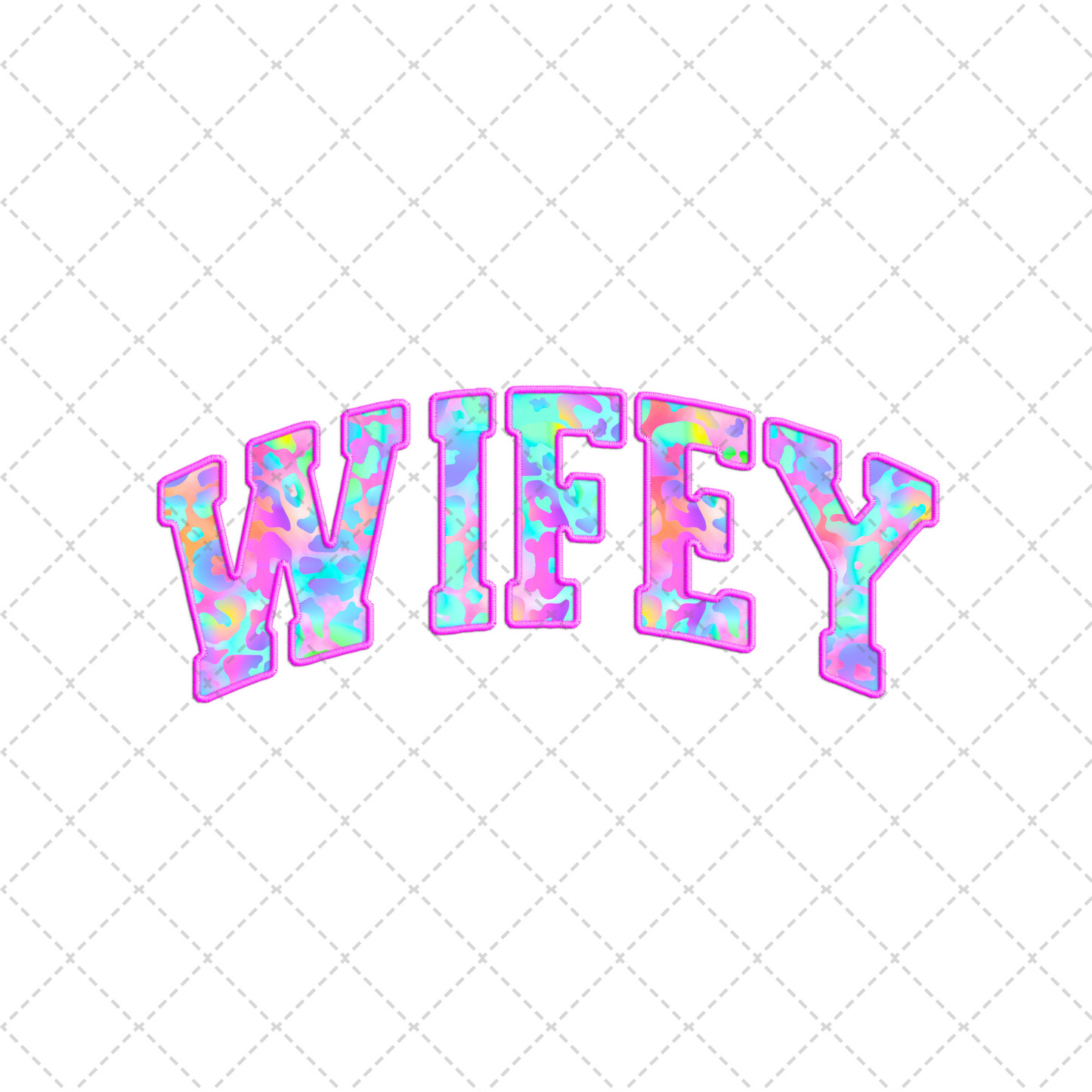 Neon Leopard Wifey Transfer