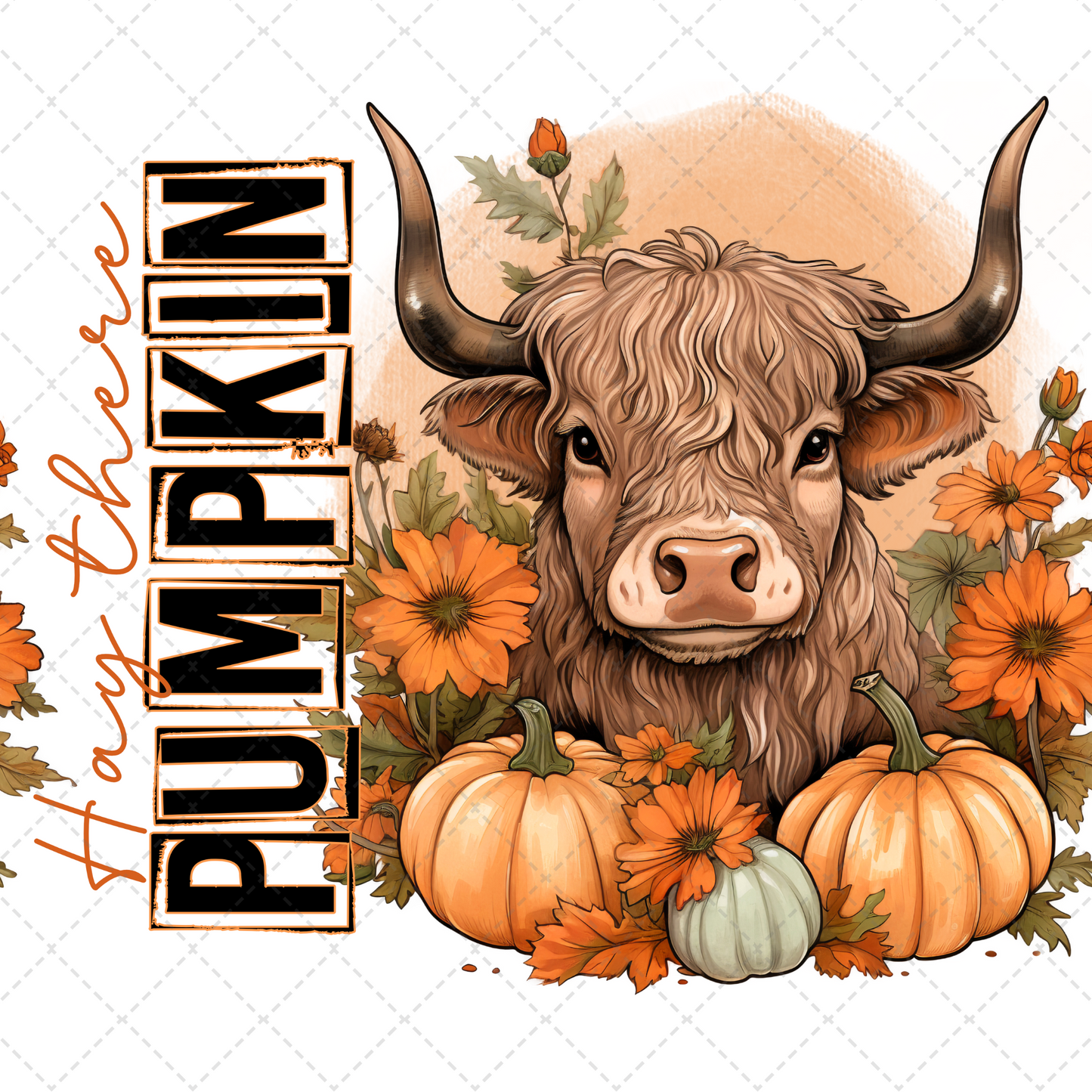 Hay There Pumpkin Tumbler- Sublimation Transfer