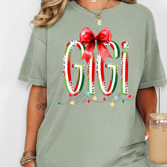 Gigi Christmas Lights Transfer