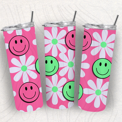 Smiley Tumbler Wrap Transfer