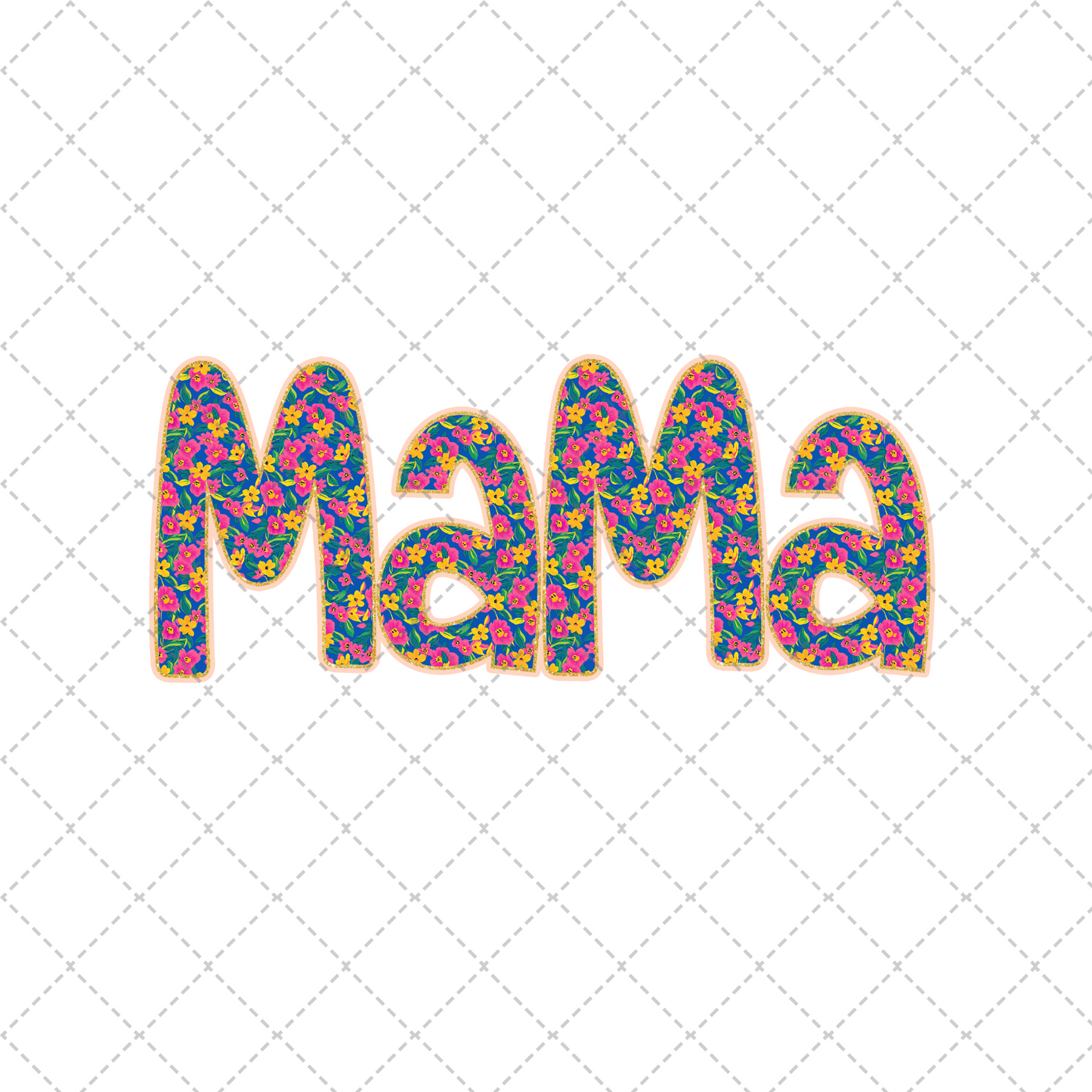 Mama Floral Transfer