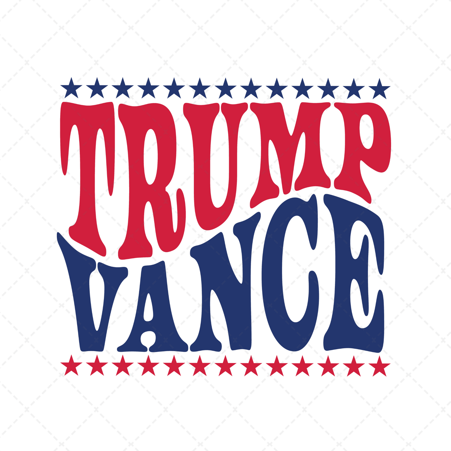 Trump Vance Wavy Transfer ** TWO PART* SOLD SEPARATELY**