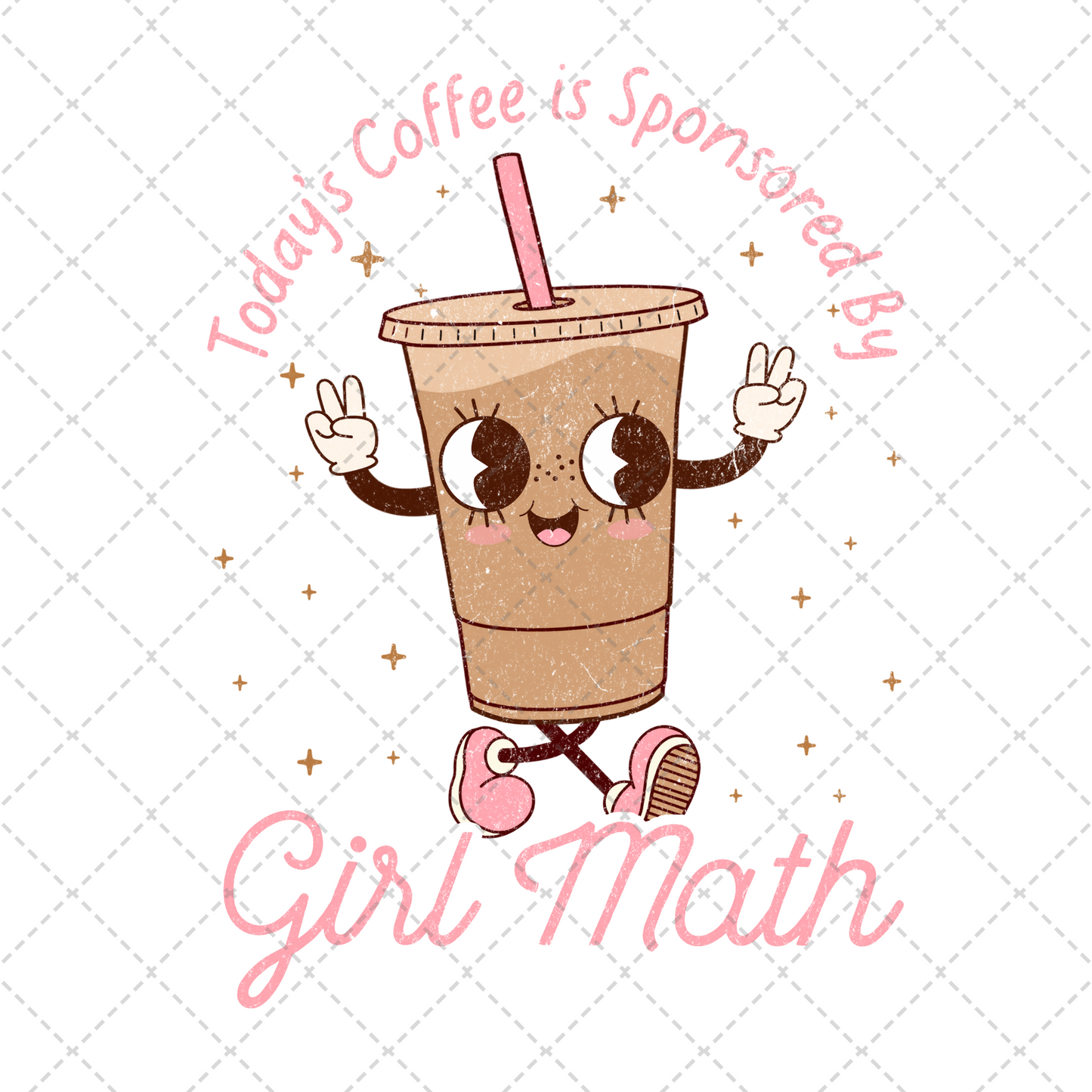 Girl Math Coffee Transfer