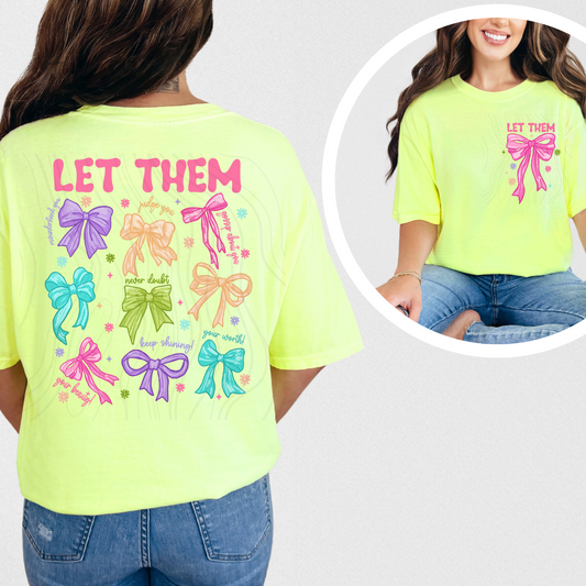 Let Them Coquette Transfer ** TWO PART* SOLD SEPARATELY**