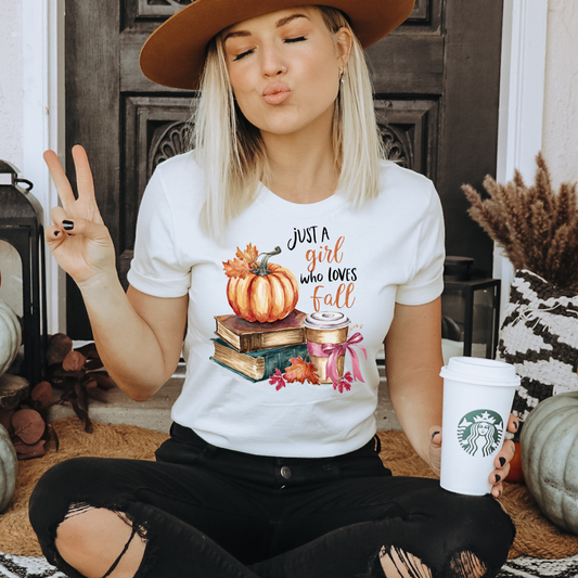 Just A Girl Who Loves Fall    - ** DTF TRANSFER **