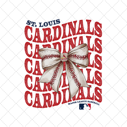 Cardinals Coquette Transfer ** TWO PART* SOLD SEPARATELY**