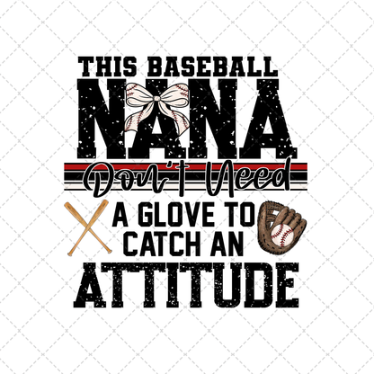 This Baseball Nana Transfer ** TWO PART* SOLD SEPARATELY**