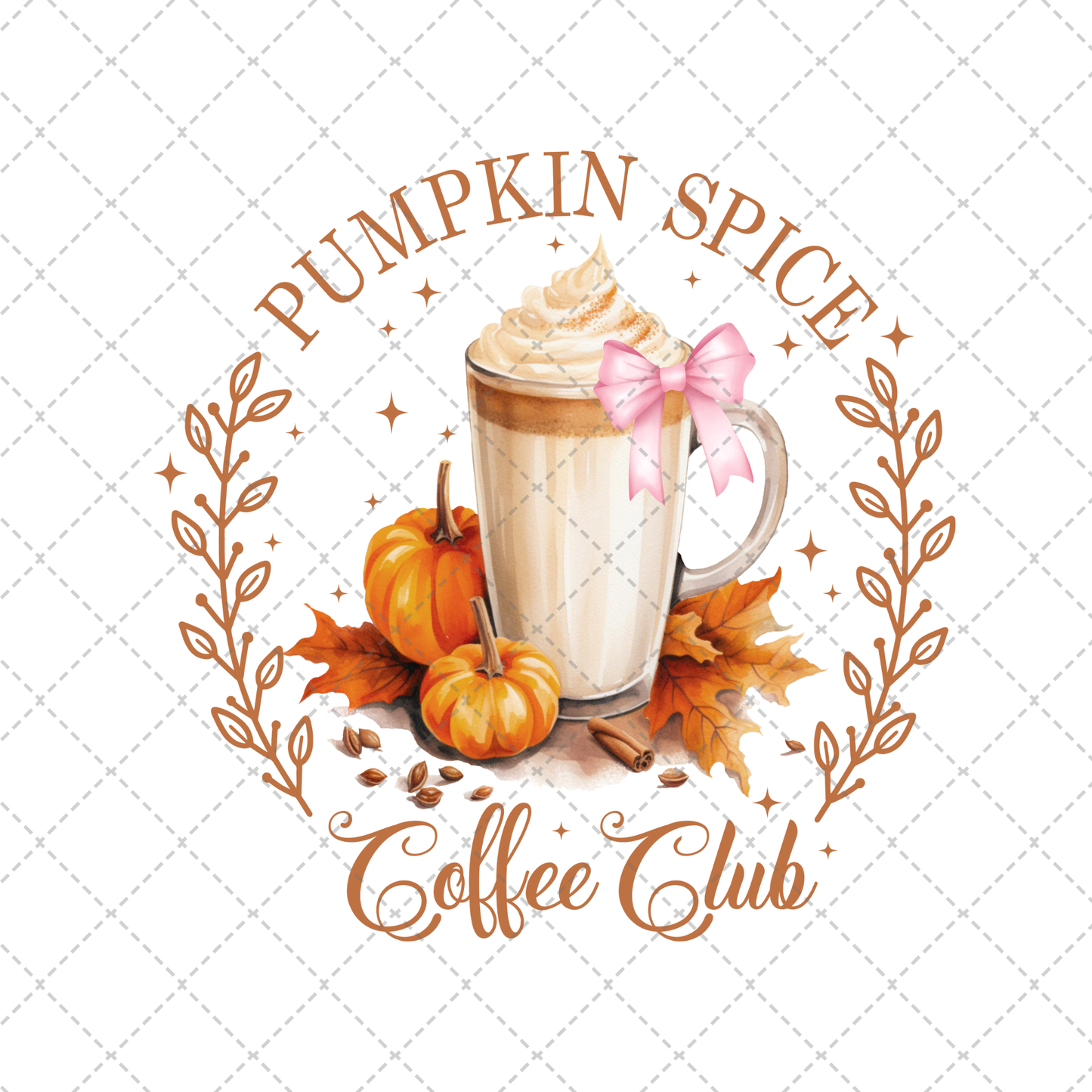 Pumpkin Spice Coffee Club Transfer