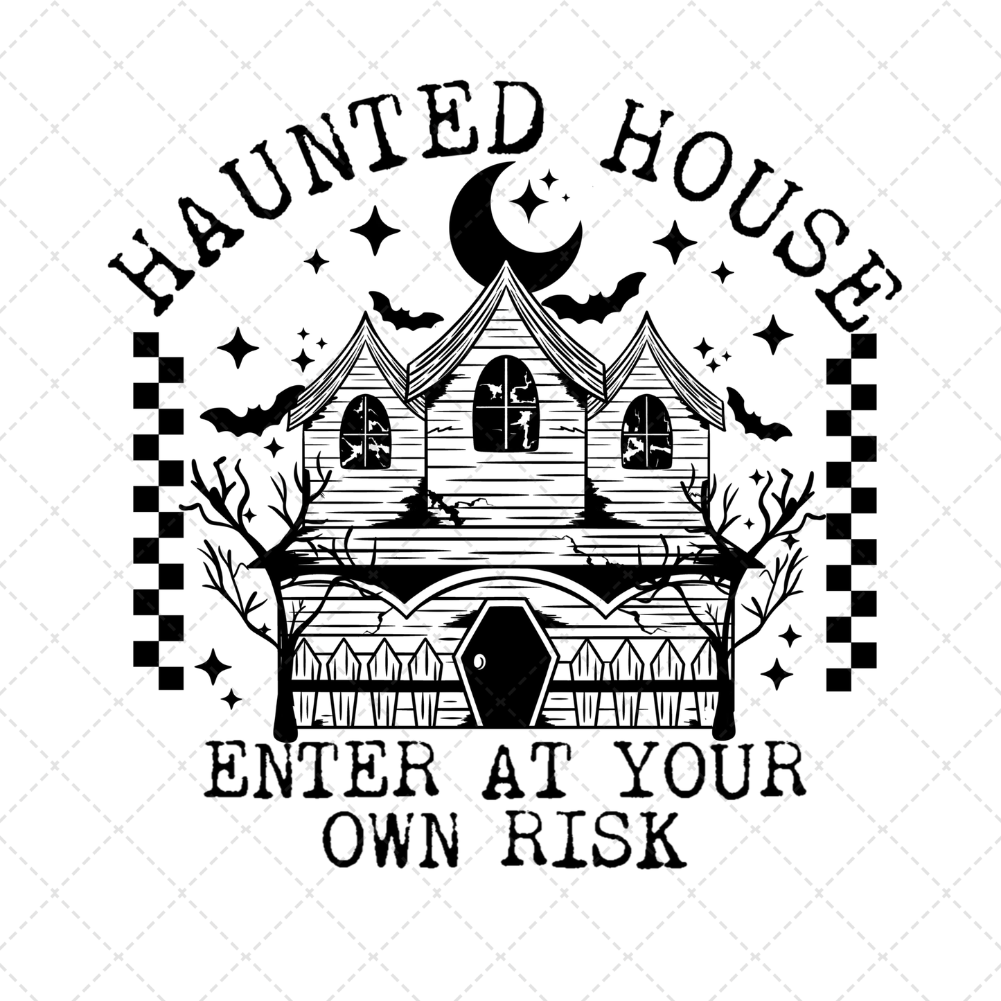 Haunted House Enter At Your Own Risk Transfer