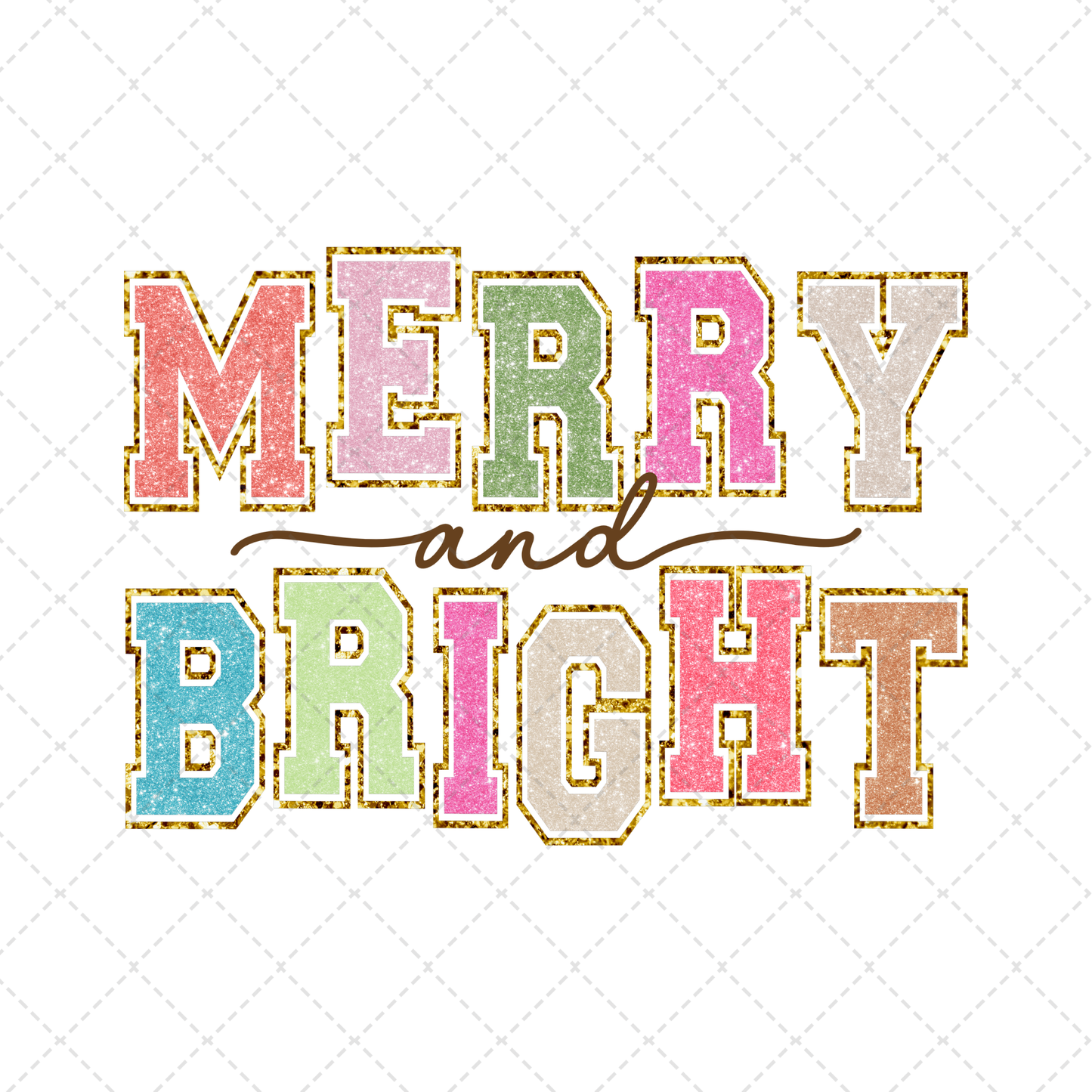 Merry & Bright Transfer