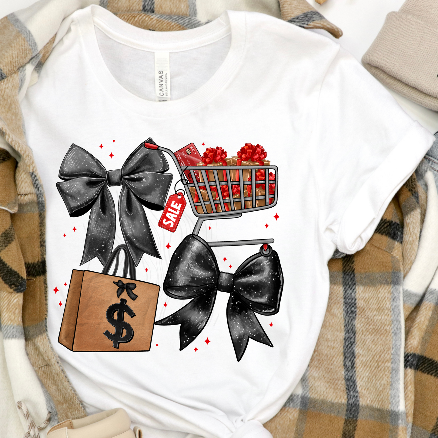 Black Friday With Bows Transfer