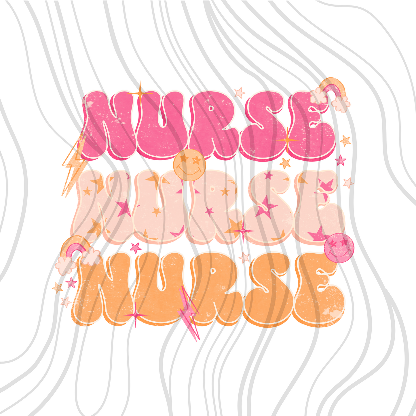 Pink Retro Nurse Transfer