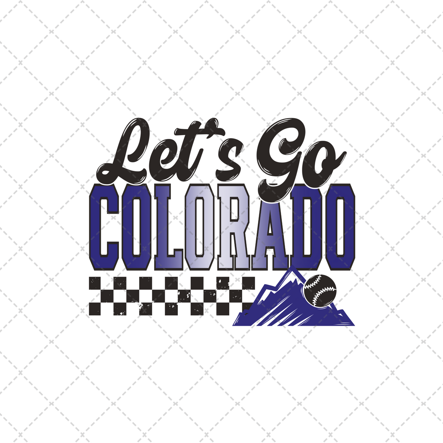 Let's Go Colorado Transfer ** TWO PART* SOLD SEPARATELY**