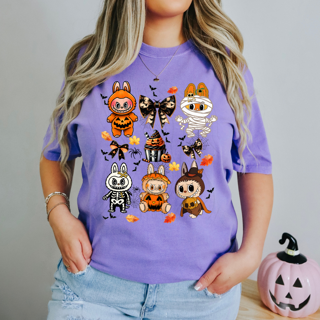 Spooky Labubu Grid Transfer