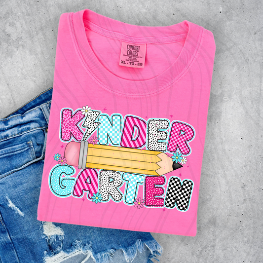 Retro Kindergarten Pencil Transfer