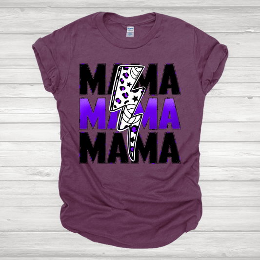 Volleyball Mama Purple Transfer