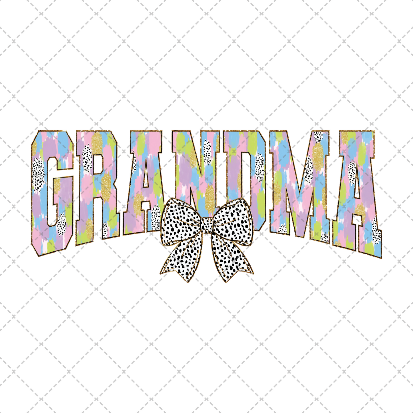 Grandma Brushstroke Coquette Transfer