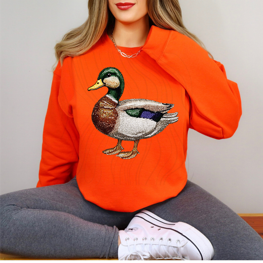 Faux Rhinestone Duck Transfer