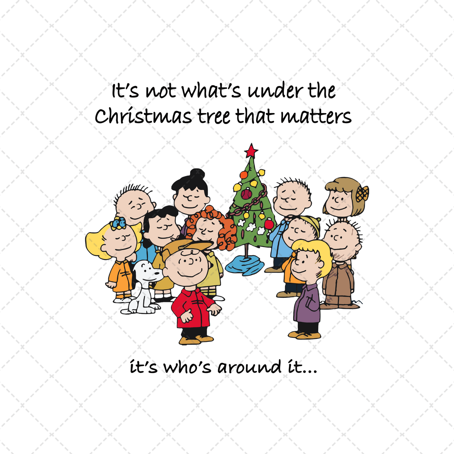 C Brown It's Not What's Under The Christmas Tree Transfer