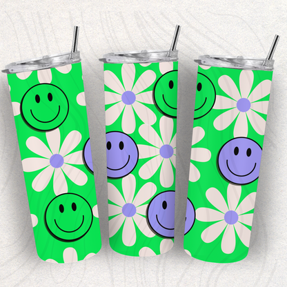 Smiley Tumbler Wrap Transfer