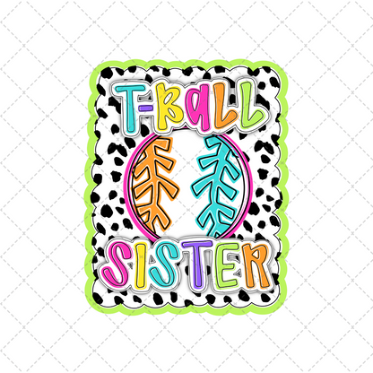Bright Dotty Tball Sister Transfer ** TWO PART* SOLD SEPARATELY**