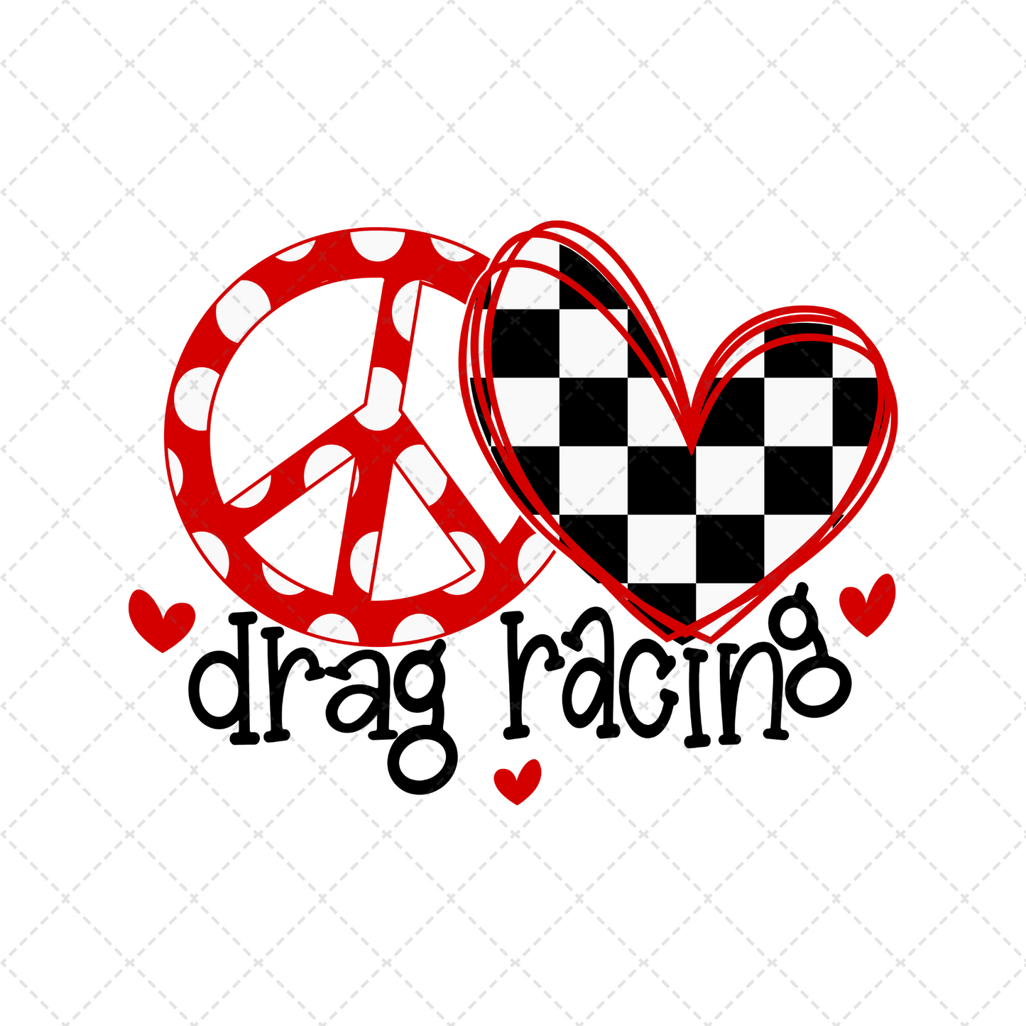 Peace Love Drag Racing Transfer