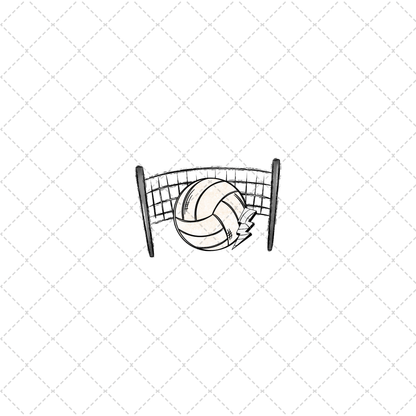 This Volleyball Papa Transfer ** TWO PART* SOLD SEPARATELY**