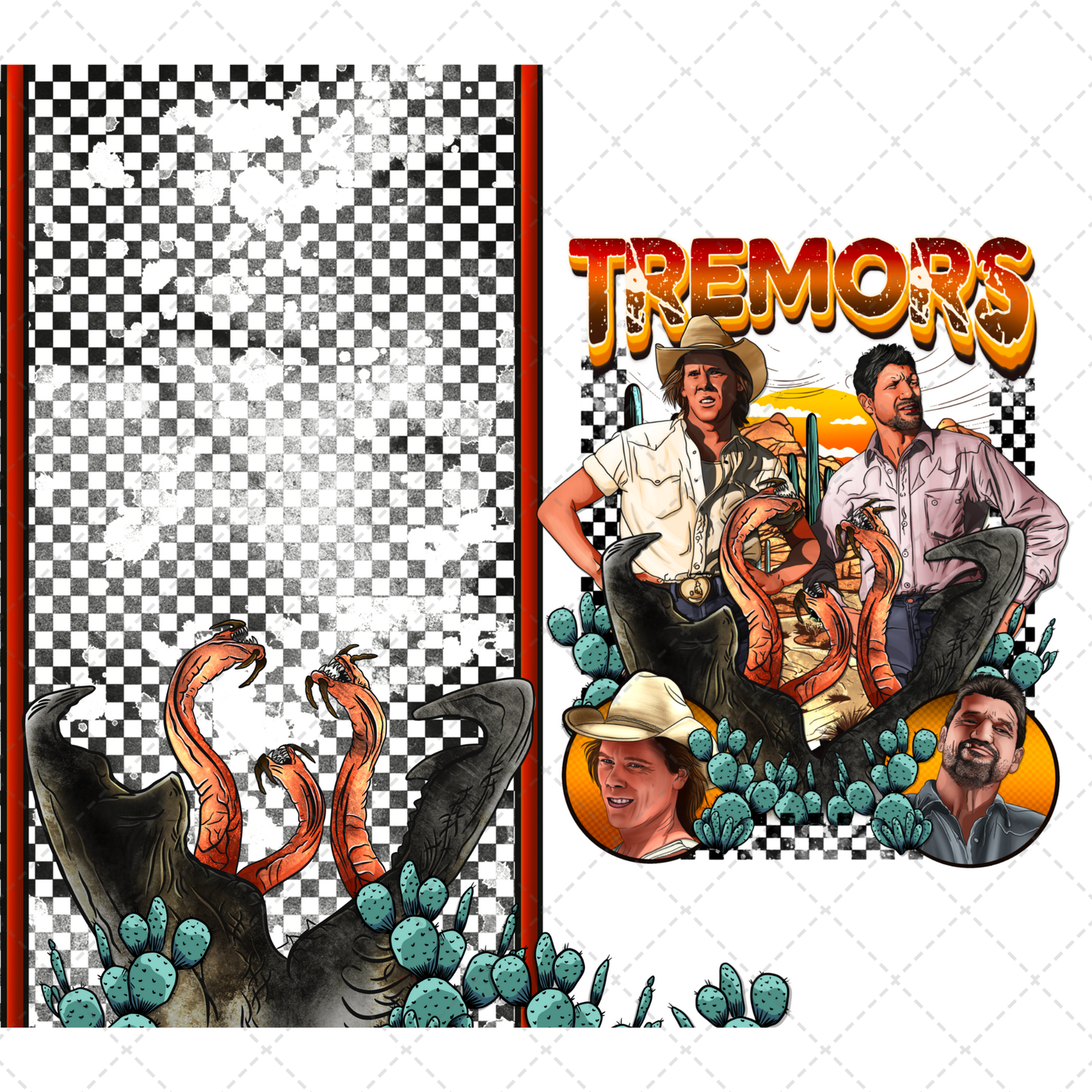 Tremors  Wrap Tumbler Wrap - Sublimation Transfer