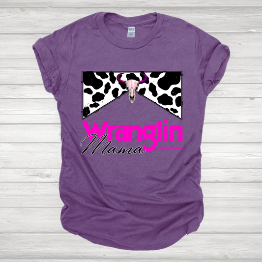 Wranglin' Mama Pink Transfer