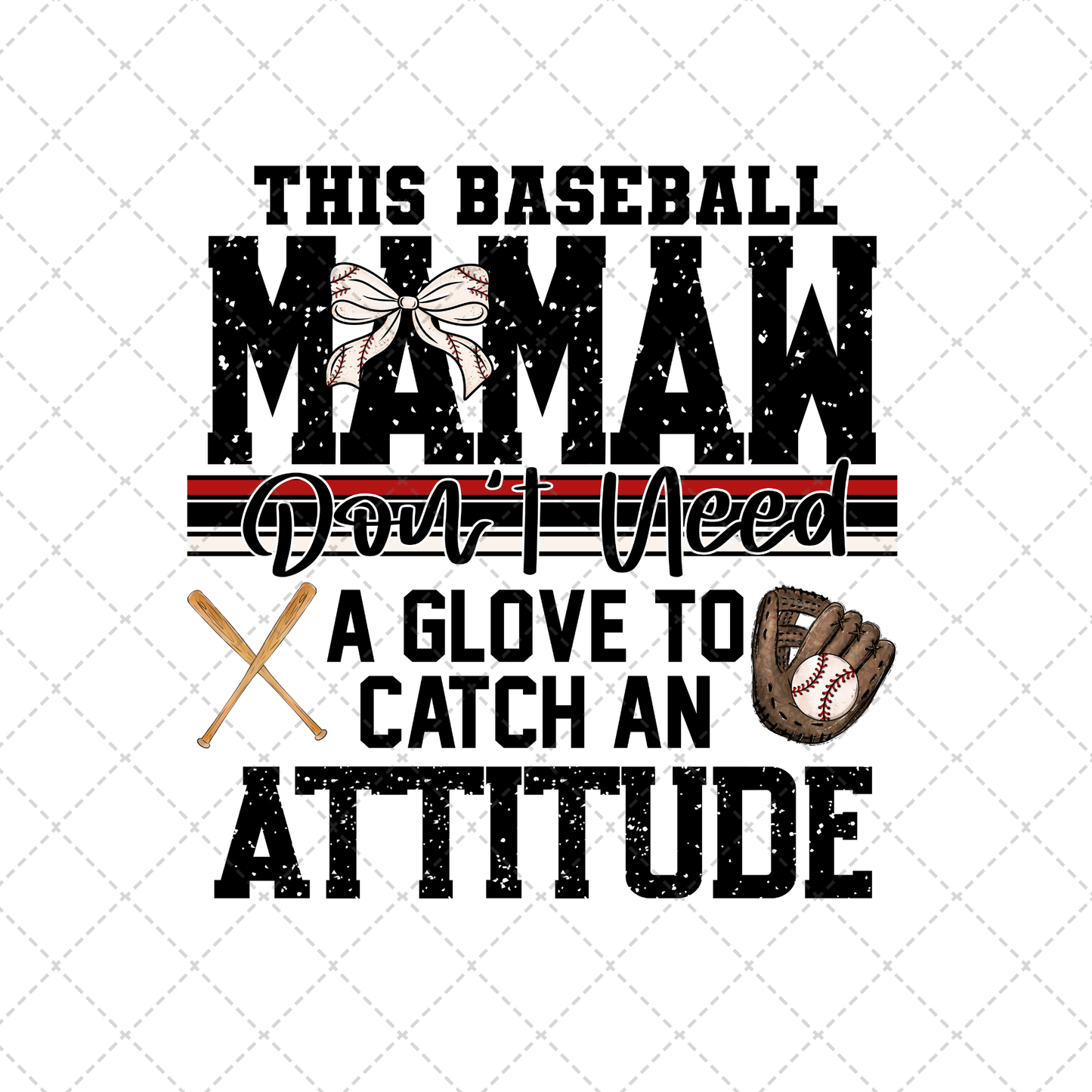 This Baseball Mamaw Transfer ** TWO PART* SOLD SEPARATELY**