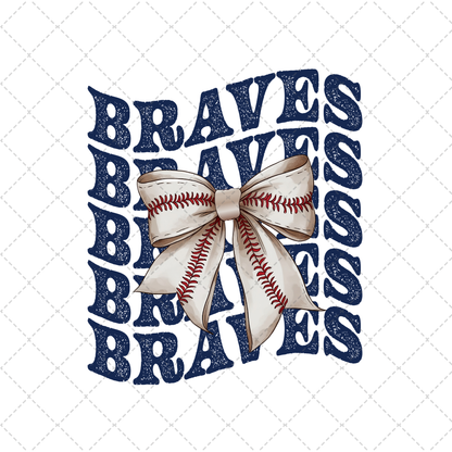 Braves Coquette Transfer ** TWO PART* SOLD SEPARATELY**